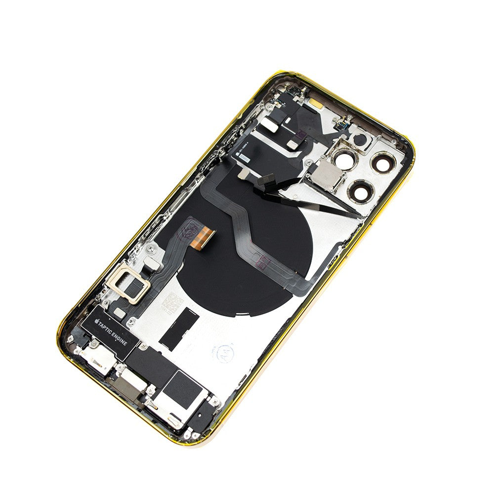 Rear Housing with Full Set Parts for iPhone 12 Pro-Gold (Purple) Rear Housing with Full Set Parts for iPhone 12 Pro-Gold (Purple)